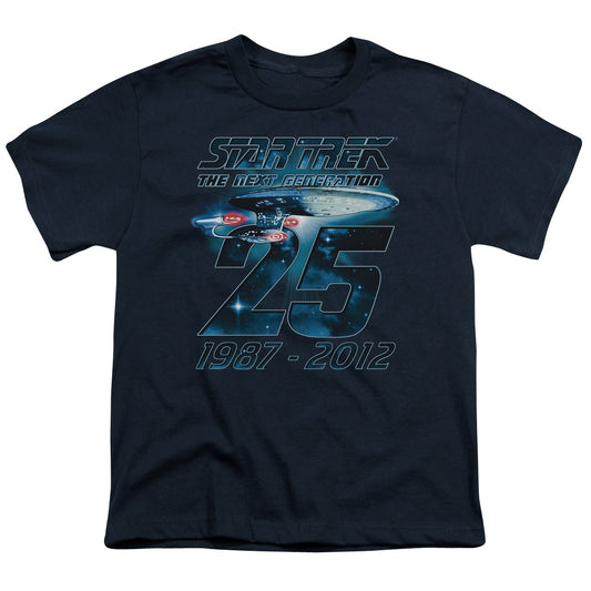 Star Trek - Enterprise 25 - Short Sleeve Youth 18/1 - Navy T-shirt