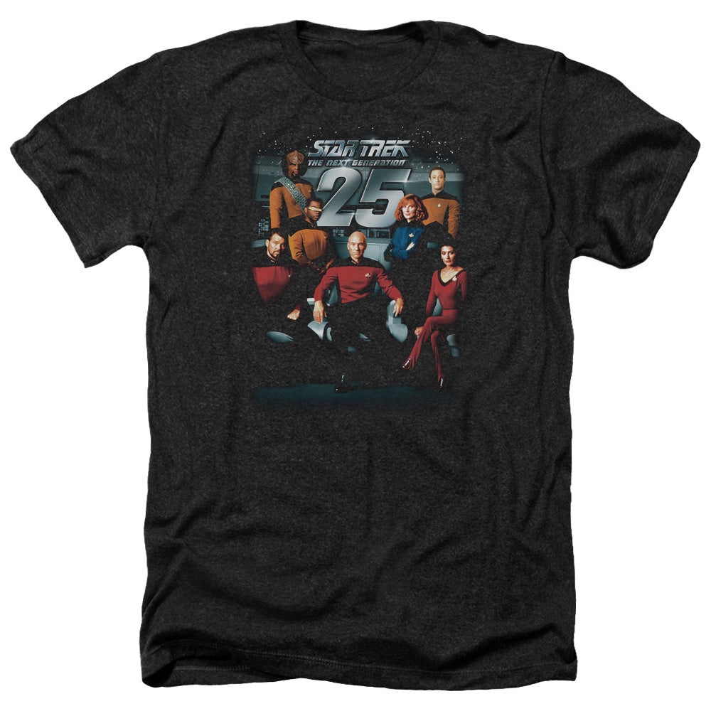 Star Trek - 25th Anniversary Crew - Adult Heather-black