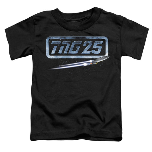 Star Trek - Tng 25 Enterprise - Short Sleeve Toddler Tee - Black T-shirt