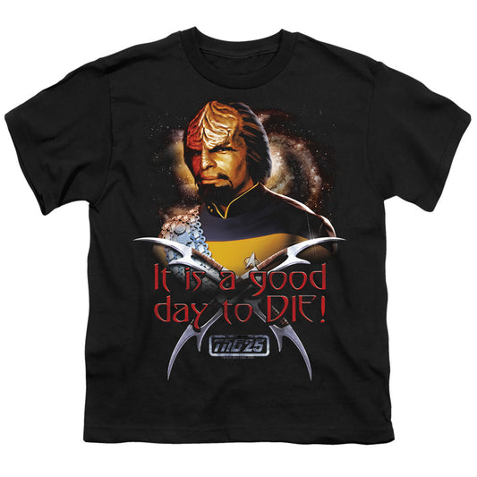Star Trek - Good Day To Die - Short Sleeve Youth 18/1 - Black T-shirt