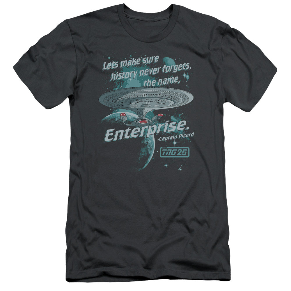 Star Trek - Never Forget - Short Sleeve Adult 30/1 - Charcoal T-shirt