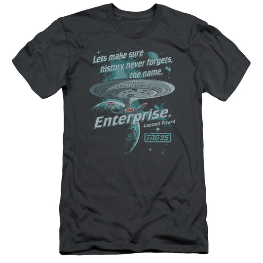 Star Trek - Never Forget - Short Sleeve Adult 30/1 - Charcoal T-shirt