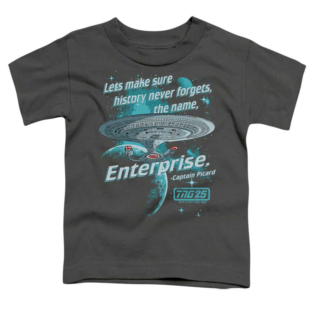 Star Trek - Never Forget - Short Sleeve Toddler Tee - Charcoal T-shirt