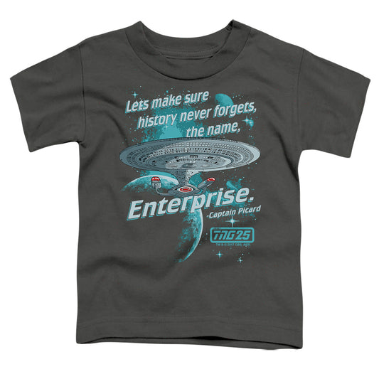 Star Trek - Never Forget - Short Sleeve Toddler Tee - Charcoal T-shirt