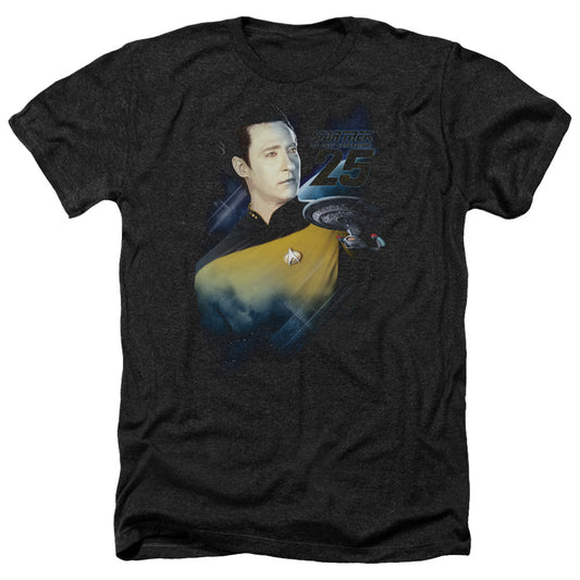 Star Trek - Data 25th - Adult Heather-black