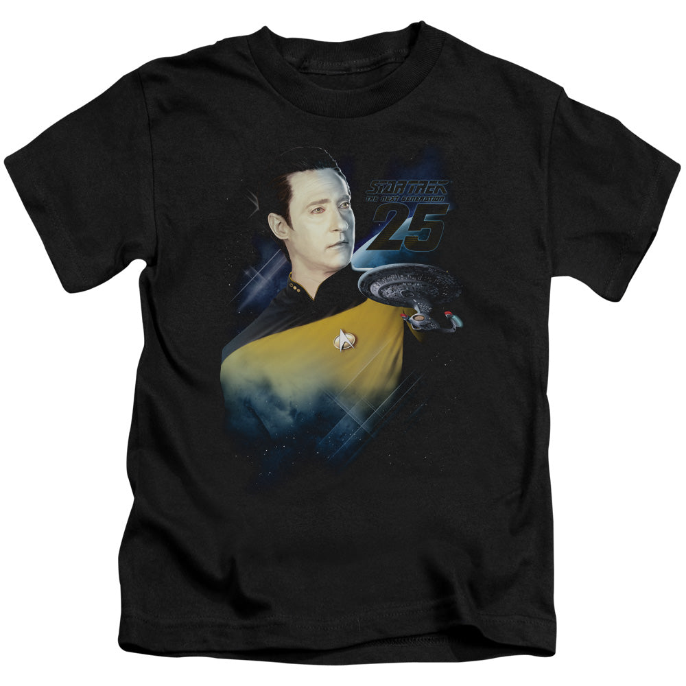 STAR TREK DATA 25TH - S/S JUVENILE 18/1 - BLACK - T-Shirt