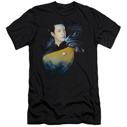 Star Trek - Data 25th-premuim Canvas Adult Slim Fit 30/1 - Black