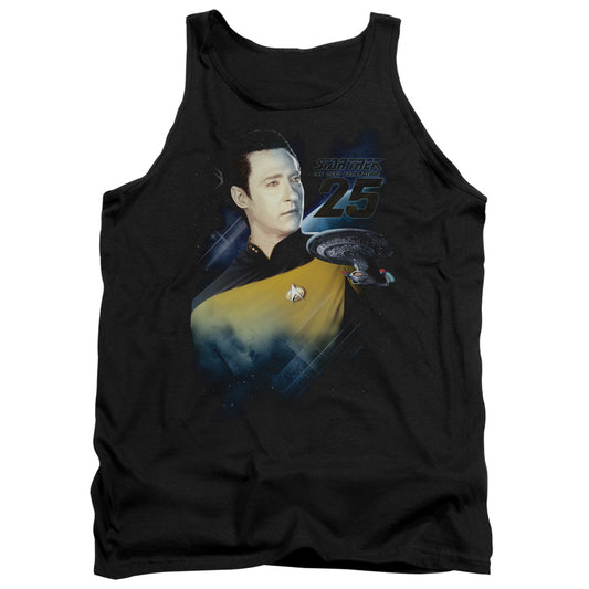 Star Trek - Data 25th - Adult Tank - Black