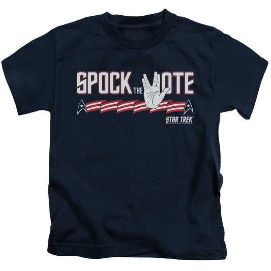 STAR TREK SPOCK THE VOTE - S/S JUVENILE 18/1 - NAVY - T-Shirt
