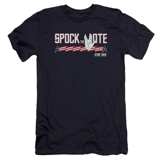 Star Trek - Spock The Vote-premuim Canvas Adult Slim Fit 30/1 - Navy
