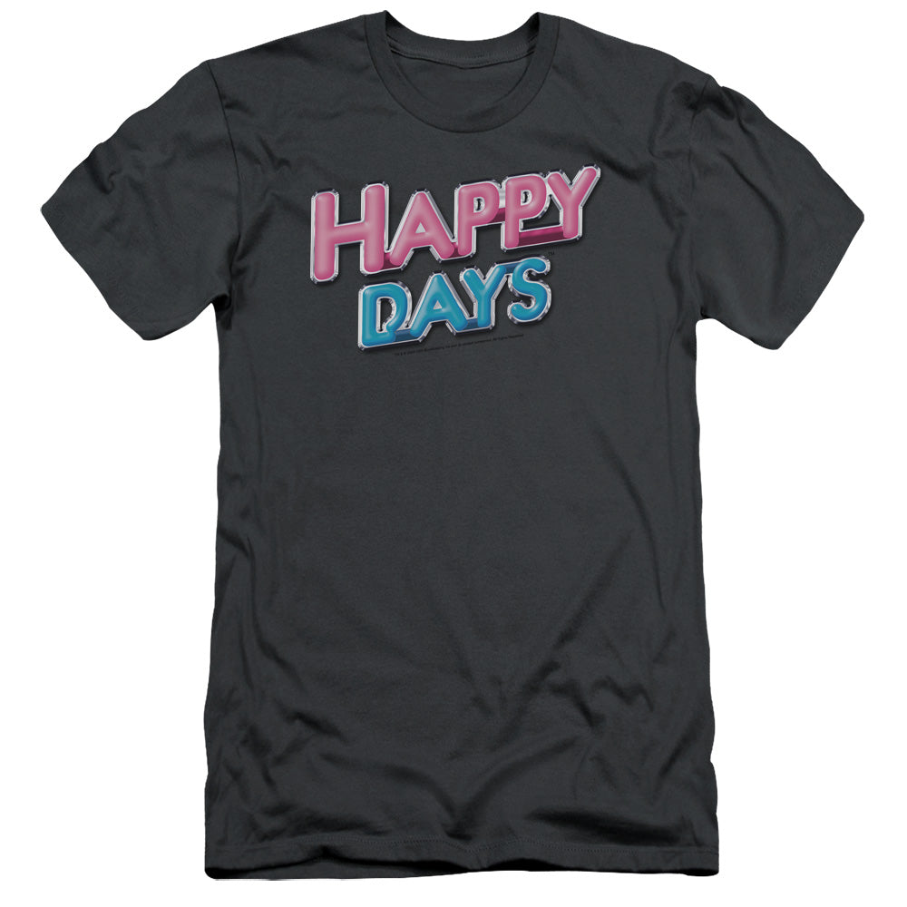 HAPPY DAYS HAPPY DAYS LOGO - S/S ADULT 30/1 - CHARCOAL T-Shirt