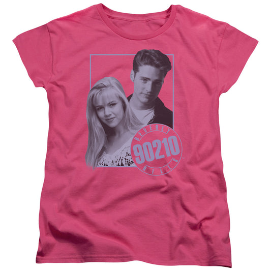 90210 - Brandon & Kelly - Short Sleeve Womens Tee - Hot Pink T-shirt