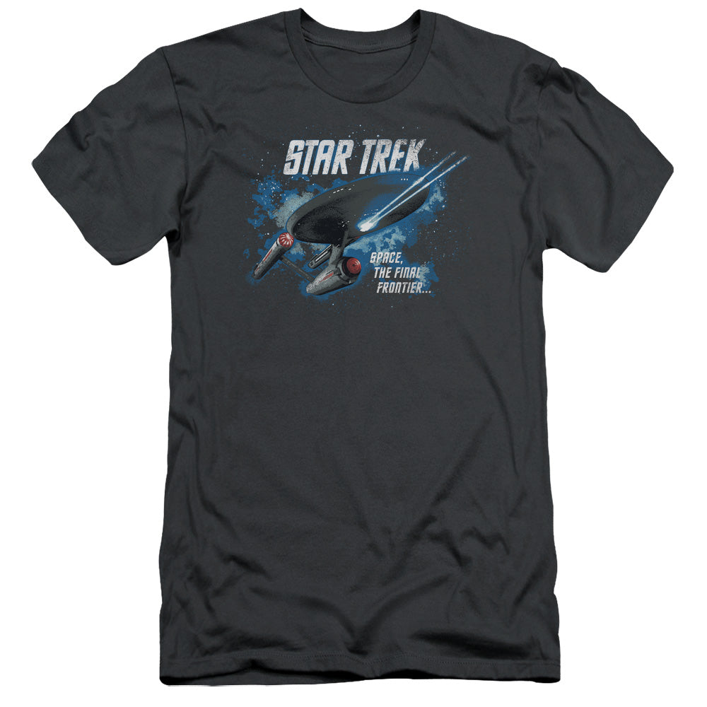 Star Trek - The Final Frontier - Short Sleeve Adult 30/1 - Charcoal T-shirt