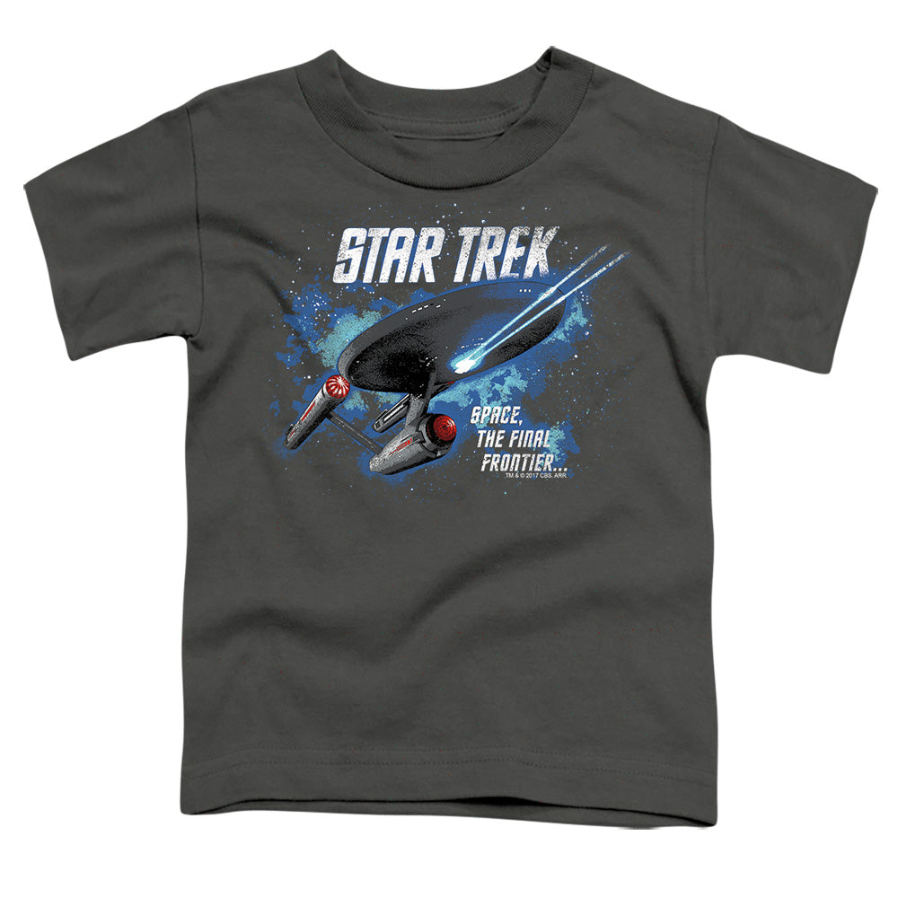 Star Trek - The Final Frontier - Short Sleeve Toddler Tee - Charcoal T-shirt