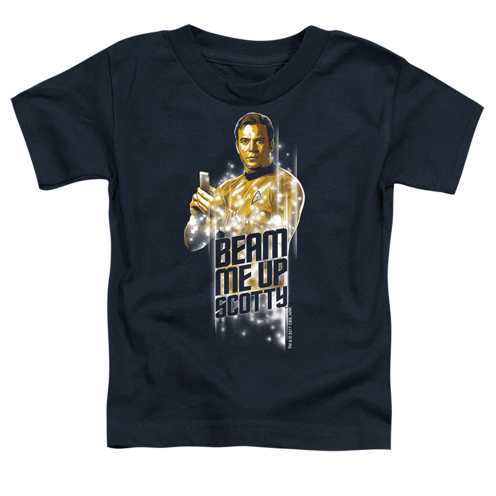Star Trek - Beam Me Up - Short Sleeve Toddler Tee - Navy T-shirt