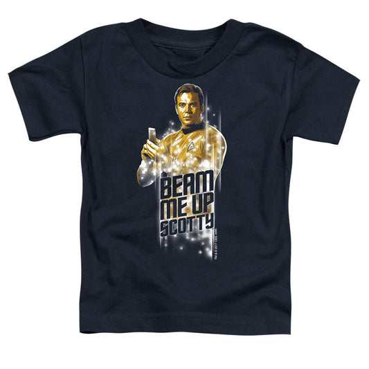 Star Trek - Beam Me Up - Short Sleeve Toddler Tee - Navy T-shirt