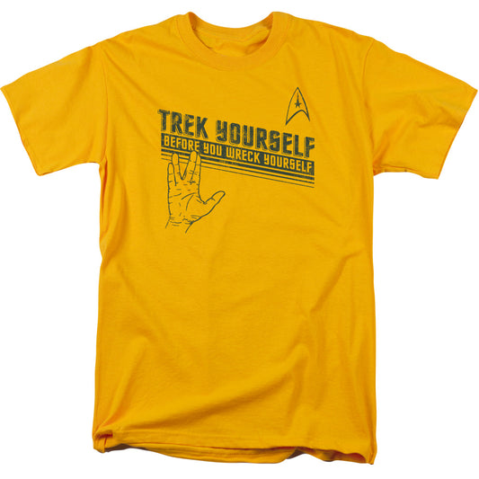 Star Trek - Trek Yourself - Short Sleeve Adult 18/1 - Gold T-shirt