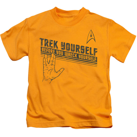 Star Trek - Trek Yourself - Short Sleeve Juvenile 18/1 - Gold T-shirt
