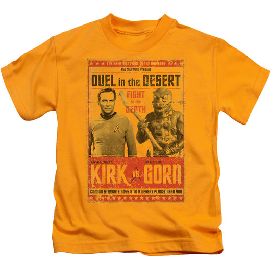 Star Trek - Duel In The Desert - Short Sleeve Juvenile 18/1 - Gold T-shirt
