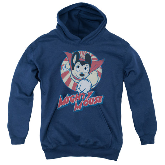 Mighty Mouse - The One The Only - Youth Pull-over Hoodie - Navy