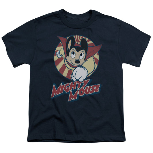 Mighty Mouse - The One The Only - Short Sleeve Youth 18/1 - Navy T-shirt