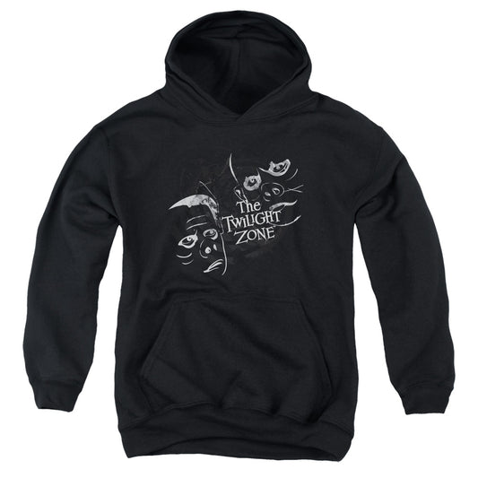 Twilight Zone - Strange Faces - Youth Pull-over Hoodie - Black