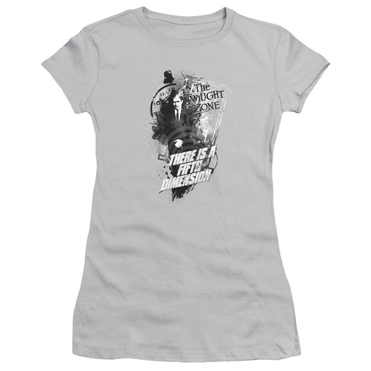 Twilight Zone - Fifth Dimension - Short Sleeve Junior Sheer - Silver T-shirt