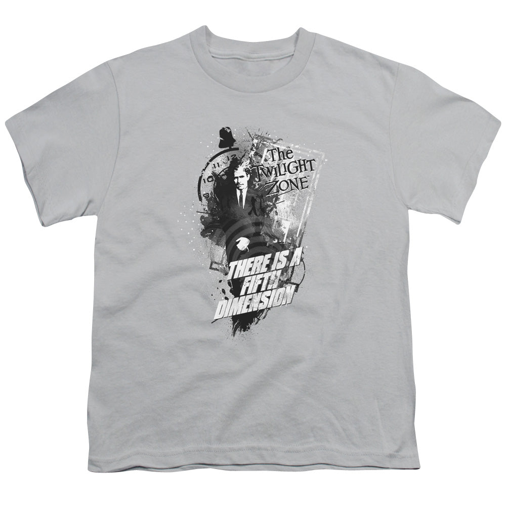 Twilight Zone - Fifth Dimension - Short Sleeve Youth 18/1 - Silver T-shirt