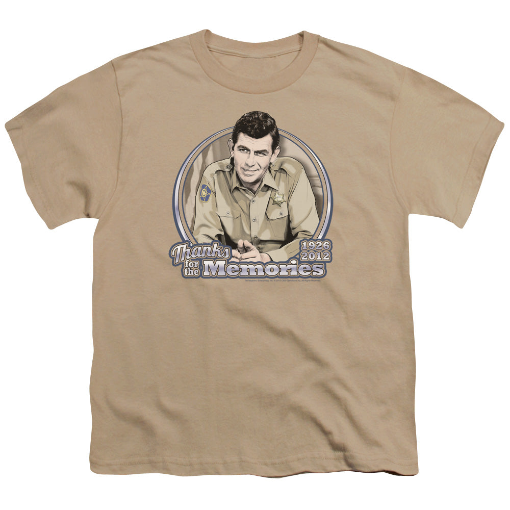 ANDY GRIFFITH THANKS FOR THE MEMORIES - S/S YOUTH 18/1 - SAND T-Shirt