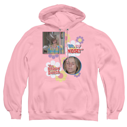 Brady Bunch - Oh, My Nose! - Adult Pull-over Hoodie - Pink