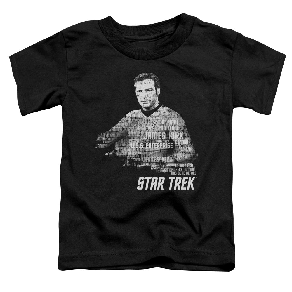 Star Trek - Kirk Words - Short Sleeve Toddler Tee - Black T-shirt