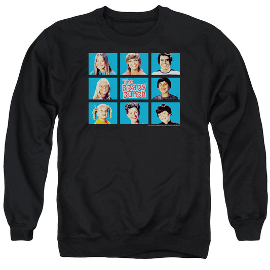 Brady Bunch - Framed - Adult Crewneck Sweatshirt - Black