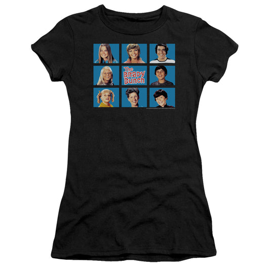 Brady Bunch - Framed - Short Sleeve Junior Sheer - Black T-shirt