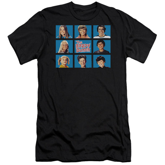 Brady Bunch - Framed-premuim Canvas Adult Slim Fit 30/1 - Black
