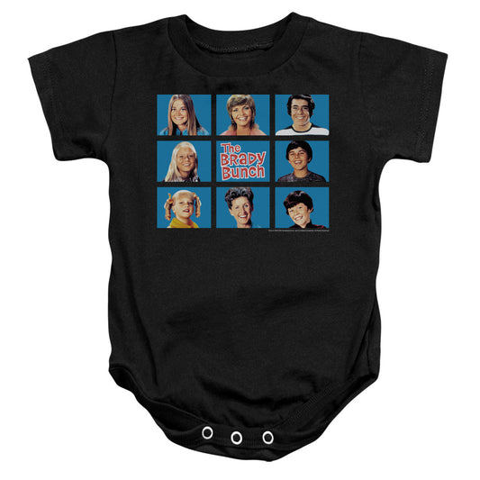 Brady Bunch Framed - Infant Snapsuit - Black - Sm