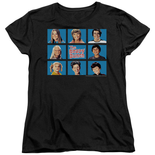 Brady Bunch - Framed - Short Sleeve Womens Tee - Black T-shirt