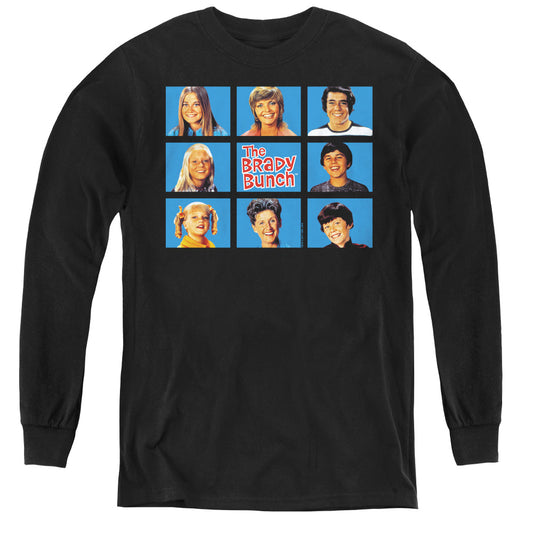 Brady Bunch Framed - Youth Long Sleeve Tee - Black