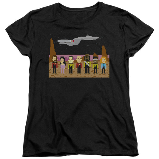 Star Trek - Tng Trexel Crew - Short Sleeve Womens Tee - Black T-shirt