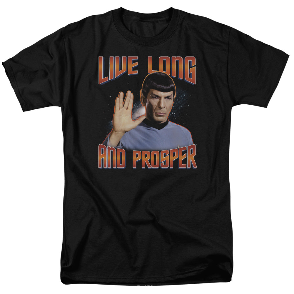 St Original - Live Long And Prosper - Short Sleeve Adult 18/1 - Black T-shirt