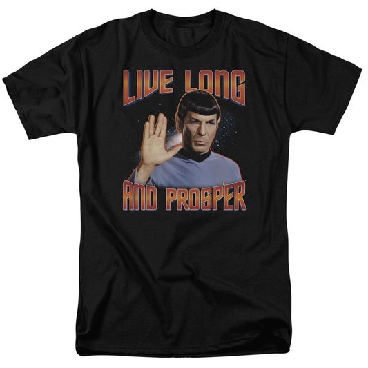 St Original - Live Long And Prosper - Short Sleeve Adult 18/1 - Black T-shirt