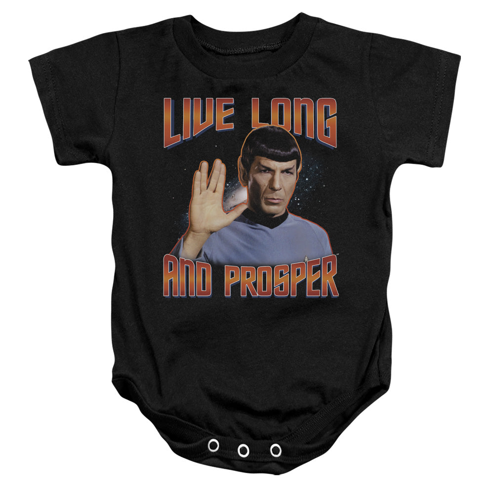 St Original - Live Long And Prosper - Infant Snapsuit - Black