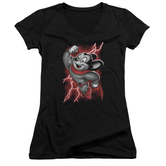 Mighty Mouse - Mighty Storm - Junior V-neck - Black