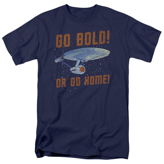 Star Trek - Go Bold - Short Sleeve Adult 18/1 - Navy T-shirt