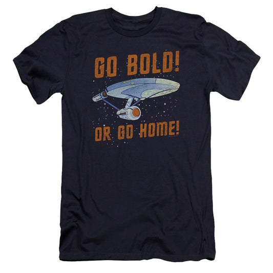 Star Trek - Go Bold-premuim Canvas Adult Slim Fit 30/1 - Navy