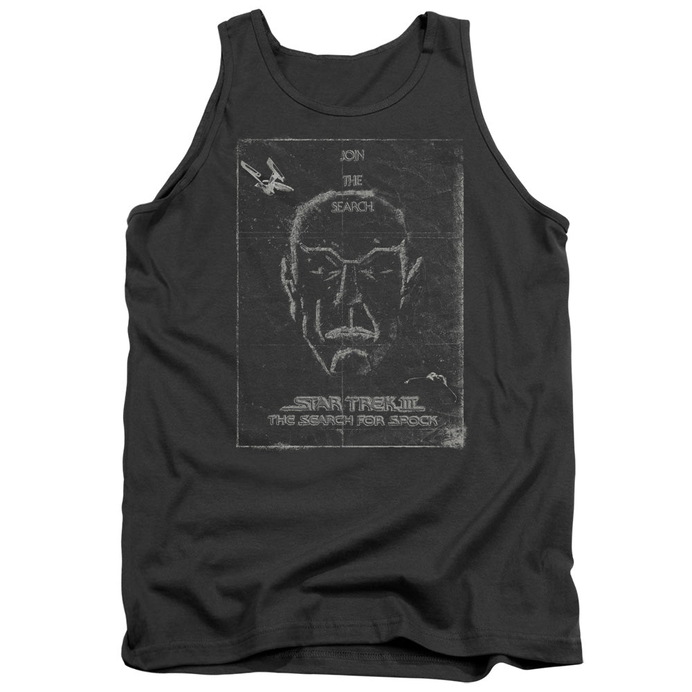 Star Trek - Join The Search - Adult Tank - Charcoal