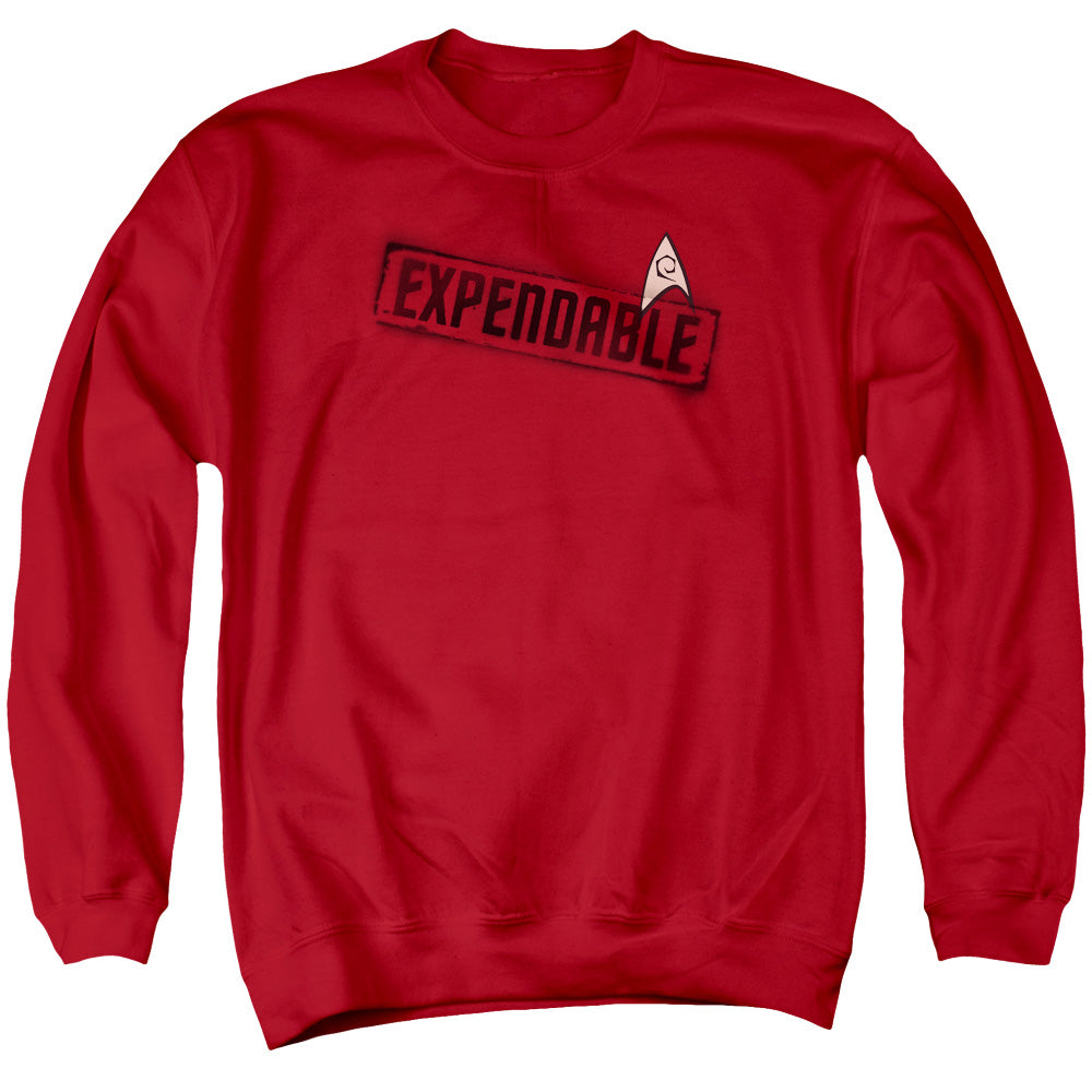Star Trek - Expendable - Adult Crewneck Sweatshirt - Red