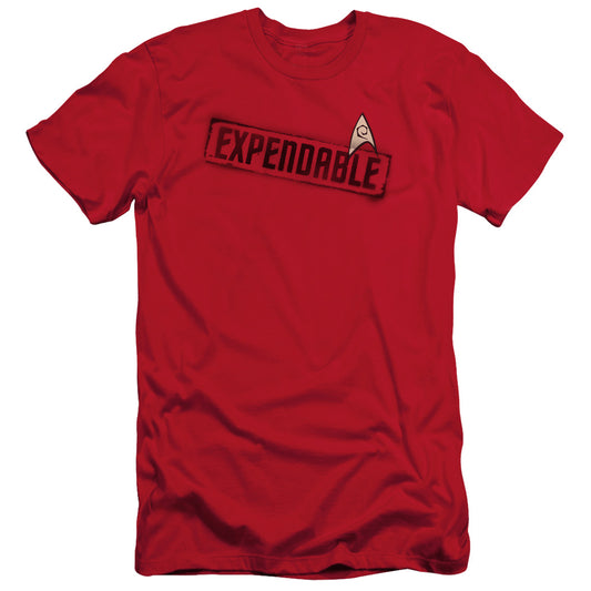 Star Trek - Expendable - Short Sleeve Adult 30/1 - Red T-shirt