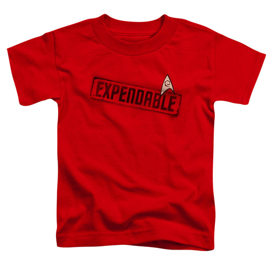 Star Trek - Expendable - Short Sleeve Toddler Tee - Red T-shirt