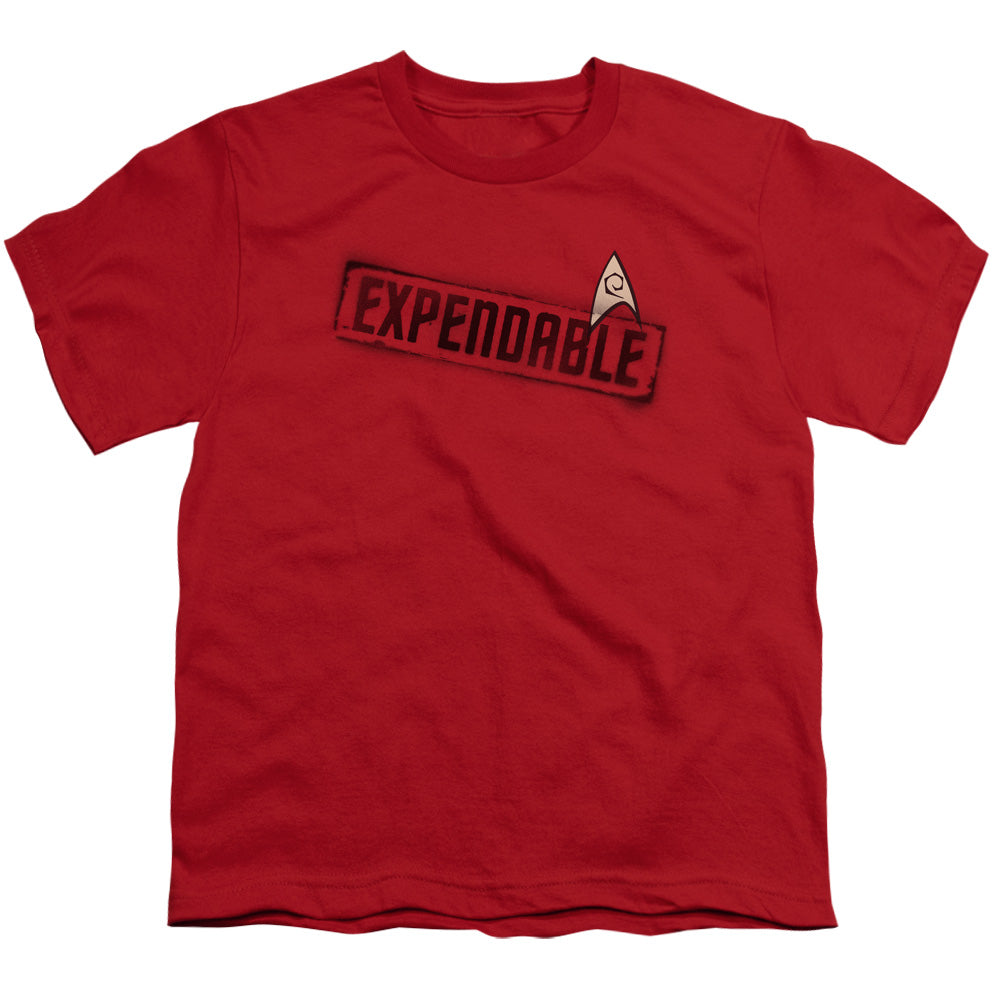 Star Trek - Expendable - Short Sleeve Youth 18/1 - Red T-shirt