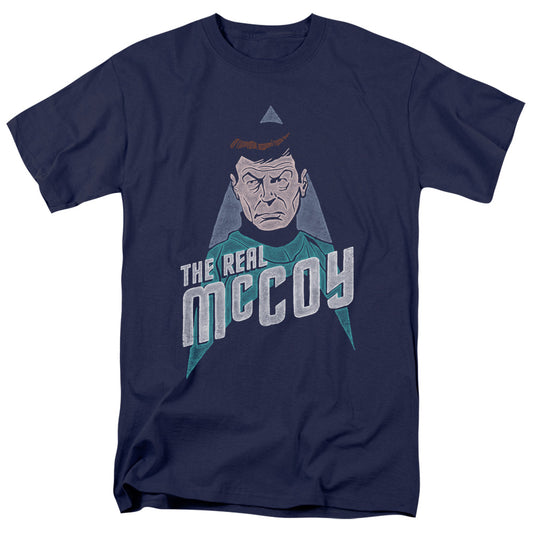 Star Trek - The Real Mccoy - Short Sleeve Adult 18/1 - Navy T-shirt